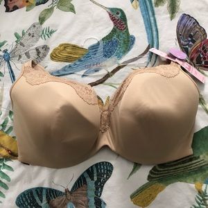 Cacique Lane Bryant Balconette Bra 40G NWT Beige